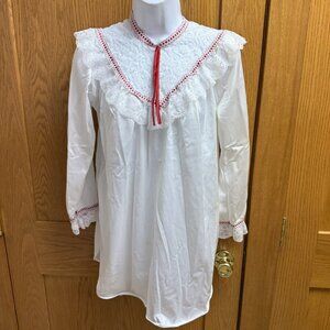 Vintage Jill Andrea White Lace Teddy Short Nightgown - Medium